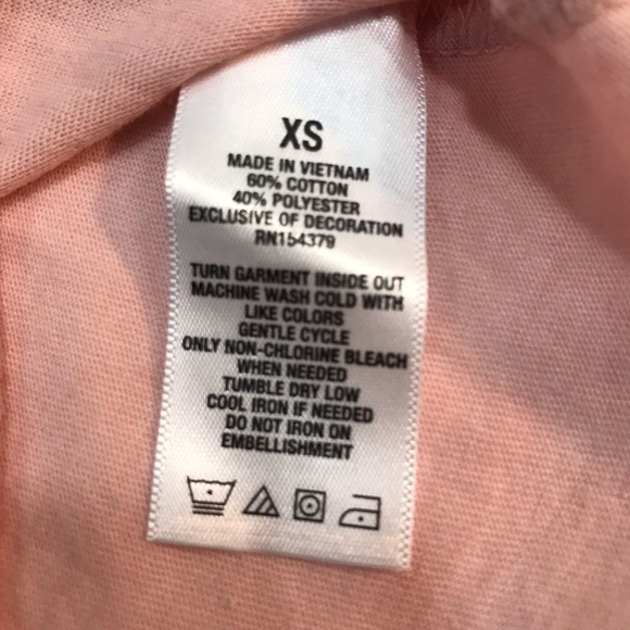 New With Tags Aeropostale Classic Short Sleeve Tee Pink Size XS - Picture 5 of 9